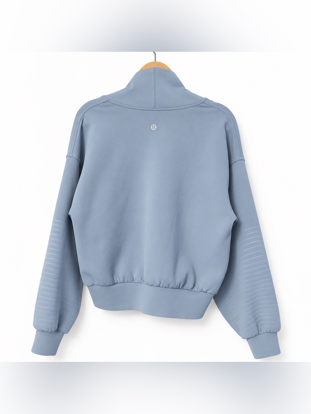 Lululemon Full Flourish Pullover Chambray Luxtreme Spacer Size 8 - Picture 3 of 7